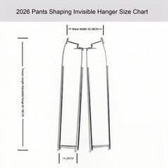 2026 पैंट्स शेपिंग इनविज़िबल हैंगर