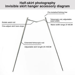 Invisible Skirt Photography Hanger