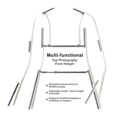 Long-Sleeve and Short-Sleeve Dual-Purpose Clothing Photography Styling Hanger