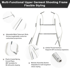 Long-Sleeve and Short-Sleeve Dual-Purpose Clothing Photography Styling Hanger
