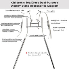 Children's top and dress dual-purpose photo shoot hanger