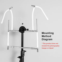 Styling Hanger Fixed Axis + Tilt Telescopic Rod