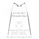 Cintre invisible pour la photographie de jupes