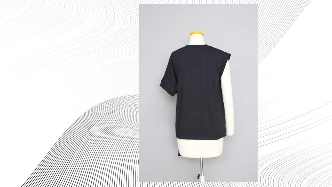Camiseta de punto con cuello redondo y lazo – Patrón digital PDF – DIY