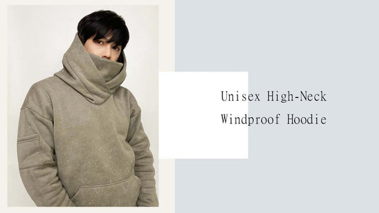 Unisex High-Neck Windproof Hoodie | Thick & Warm | Loose Fit | Sleeve Pocket Design patterns sewing PDF digital goods DIY