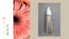 Falda Larga de Cintura Alta con Elástico | Estilo Floral Vintage Vaporoso | Falda Circular 360° PDF Producto Digital DIY