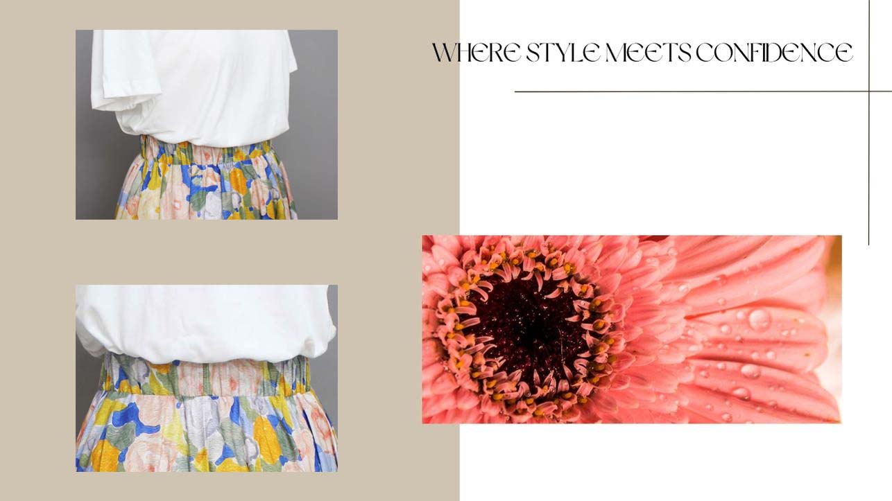 Falda Larga de Cintura Alta con Elástico | Estilo Floral Vintage Vaporoso | Falda Circular 360° PDF Producto Digital DIY