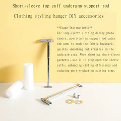 DIY accessories for clothing hangers (underarm support rods)