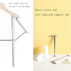DIY accessories for clothing hangers (underarm support rods)