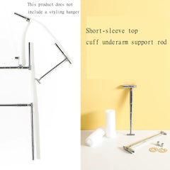 DIY accessories for clothing hangers (underarm support rods)