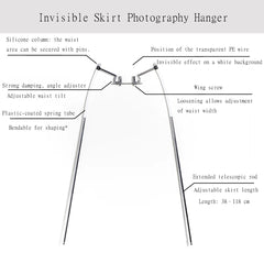 Cabide Invisível para Fotografia de Saias