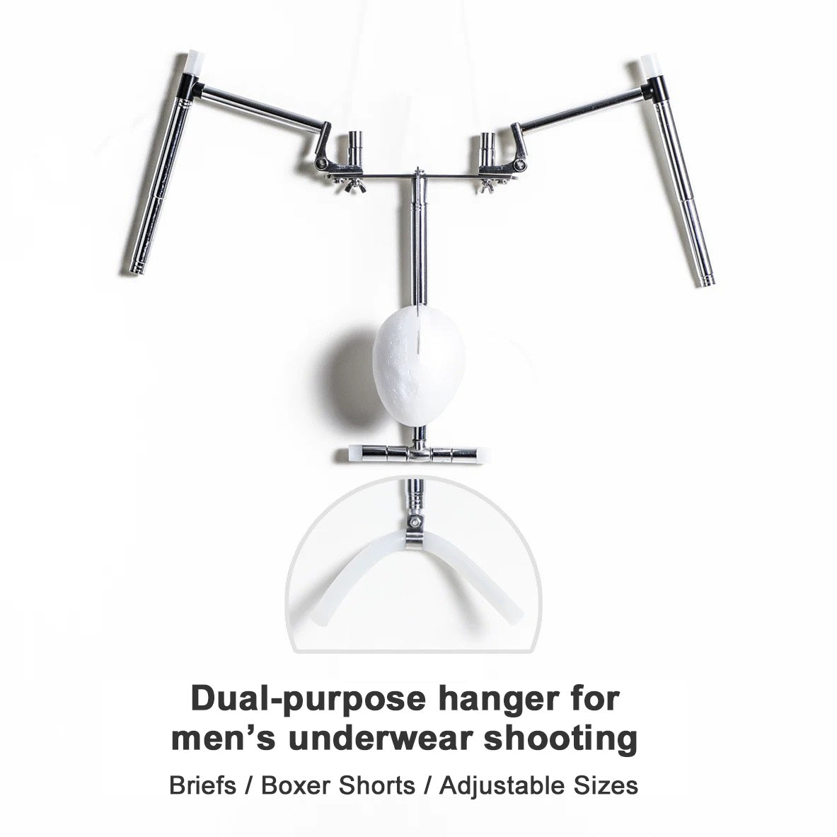 Percha Multifuncional para Fotografía de Ropa Interior Masculina