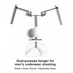 Percha Multifuncional para Fotografía de Ropa Interior Masculina
